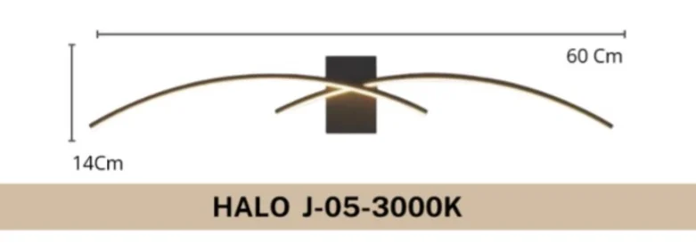 Luz Aplique de pared HALO J-05-3000K